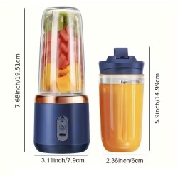 Wireless Rechargable Juicer-Smoothie Maker, 400ml