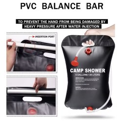 Travel 20L/ 5Gallon Solar Camping Shower Bag