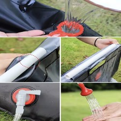 Travel 20L/ 5Gallon Solar Camping Shower Bag