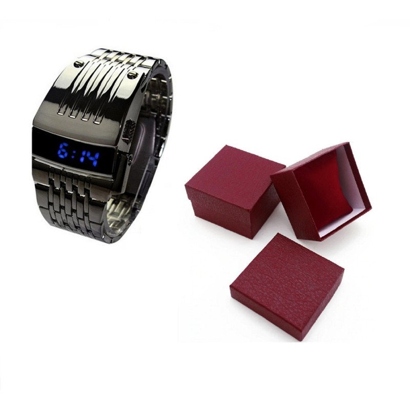 Iron-man LED Display,Heavy-duty Unisex Digital Watch