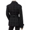 Ladies High Fashion Over-sized collar Jersey Coat