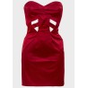Ladies High Fashion Sweet-heart Panelled design Mini Dress