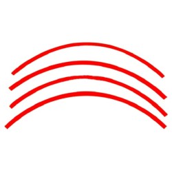 Car/Motorcycle Wheel Reflective Rims Tape Decal Stickers