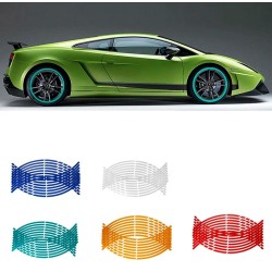 Car/Motorcycle Wheel Reflective Rims Tape Decal Stickers