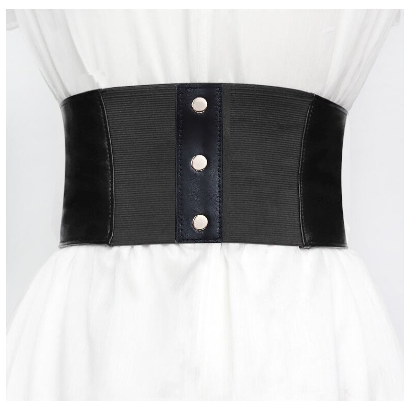 Elegant Lace-up Side & Tie Neck, Midi Dress with Corset