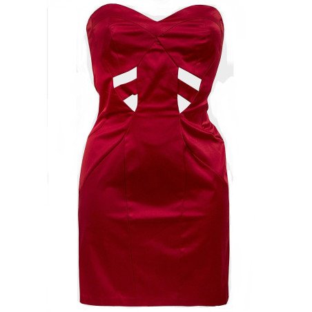 Ladies High Fashion Sweet-heart Panelled design Mini Dress