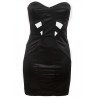 Ladies High Fashion Sweet-heart Panelled design Mini Dress