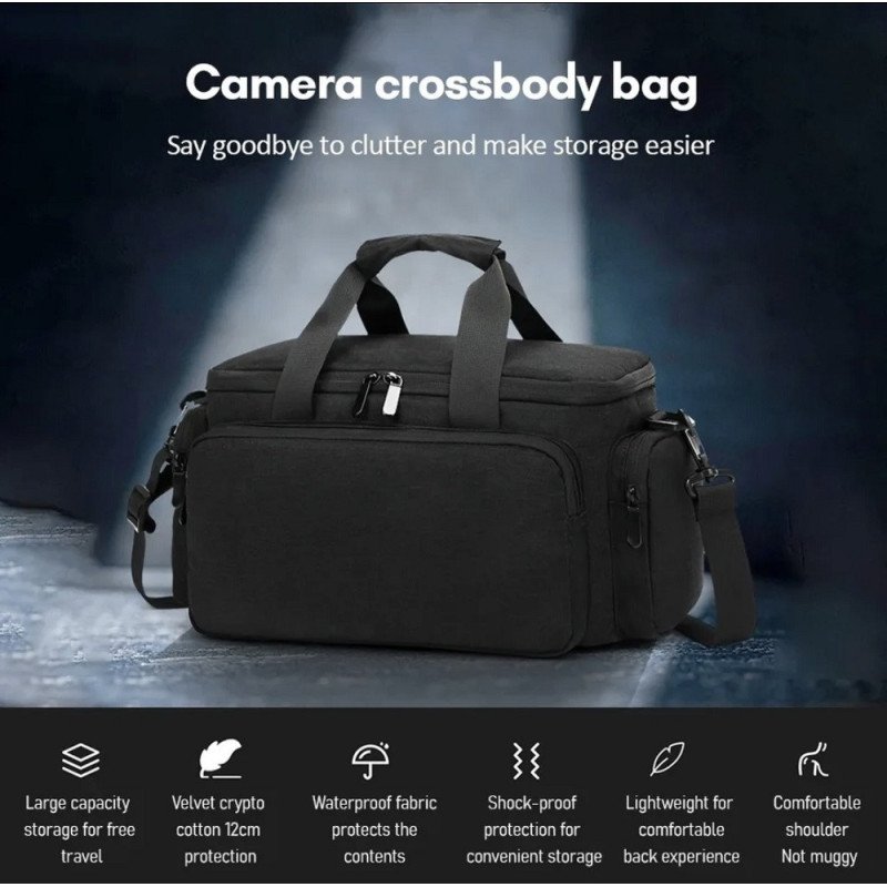 Large camera shoulder bag online