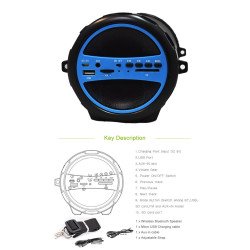 IBASTek Portable Heavy Duty Out-Indoor Bluetooth Speaker