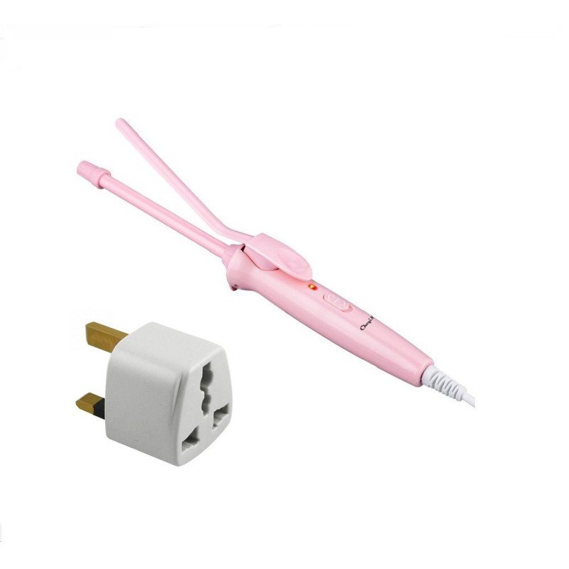 CKcyin Rotating Ceramic Hair Curler Waver, Styling Tool-Pink