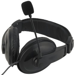 Soft Padded Low Noise Density,Stereo Headset,with Mouthpiece Mic