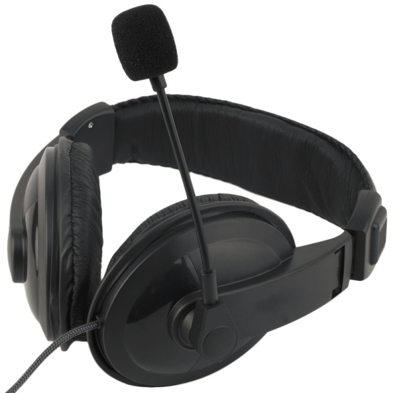 Soft Padded Low Noise Density,Stereo Headset,with Mouthpiece Mic