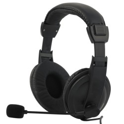 Soft Padded Low Noise Density,Stereo Headset,with Mouthpiece Mic
