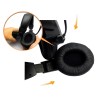 Soft Padded Low Noise Density,Stereo Headset,with Mouthpiece Mic