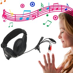 Soft Padded Low Noise Density,Stereo Headset,with Mouthpiece Mic