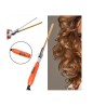 Gold-Slim,Stick Rotating Ceramic Hair Curling Iron
