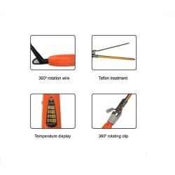 Gold-Slim,Stick Rotating Ceramic Hair Curling Iron