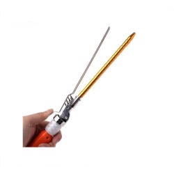 Gold-Slim,Stick Rotating Ceramic Hair Curling Iron