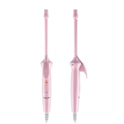 CKcyin Rotating Ceramic Hair Curler Waver, Styling Tool-Pink