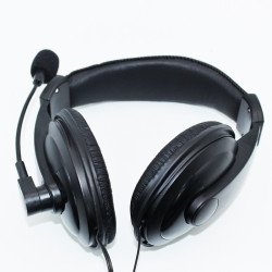 S-750 Soft Padded,Stereo Headset,with Mouthpiece Mic