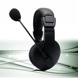 S-750 Soft Padded,Stereo Headset,with Mouthpiece Mic