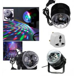 Sound-Activating Rotating Hanging Crystal Stage Lighting