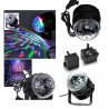 Sound-Activating Rotating Hanging Crystal Stage Lighting