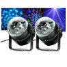 Sound-Activating Rotating Hanging Crystal Stage Lighting