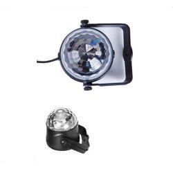 Sound-Activating Rotating Hanging Crystal Stage Lighting