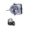 Sound-Activating Rotating Hanging Crystal Stage Lighting