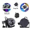 Sound-Activating Rotating Hanging Crystal Stage Lighting