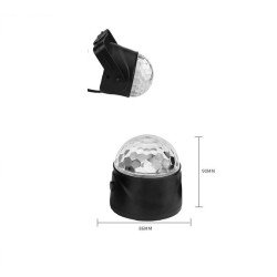 Sound-Activating Rotating Hanging Crystal Stage Lighting