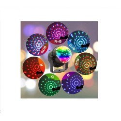 Sound-Activating Rotating Hanging Crystal Stage Lighting