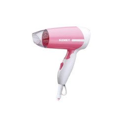 Kemey High Velocity Foldable Travel Hairdryer