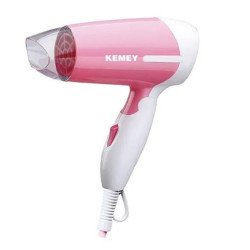 Kemey High Velocity Foldable Travel Hairdryer