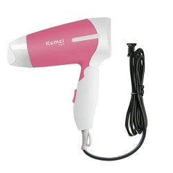 Kemey High Velocity Foldable Travel Hairdryer