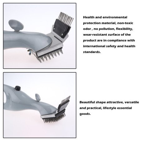 Grill BBQ, Stainless Steel, Steam Cleaning Brush