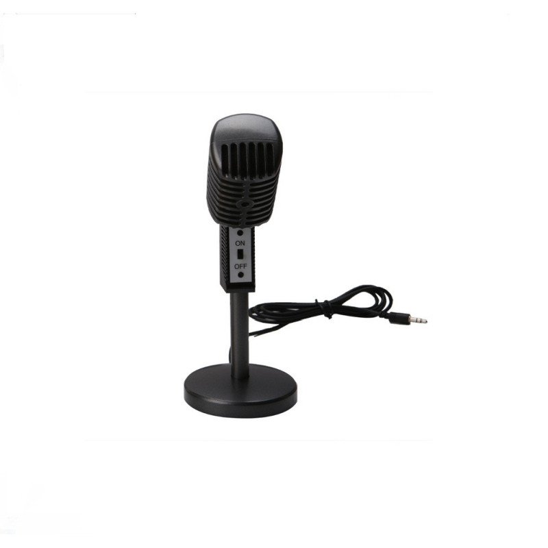 Pro 3.5 Jack,Or USB,Vintage Style Podcast Desktop Microphone