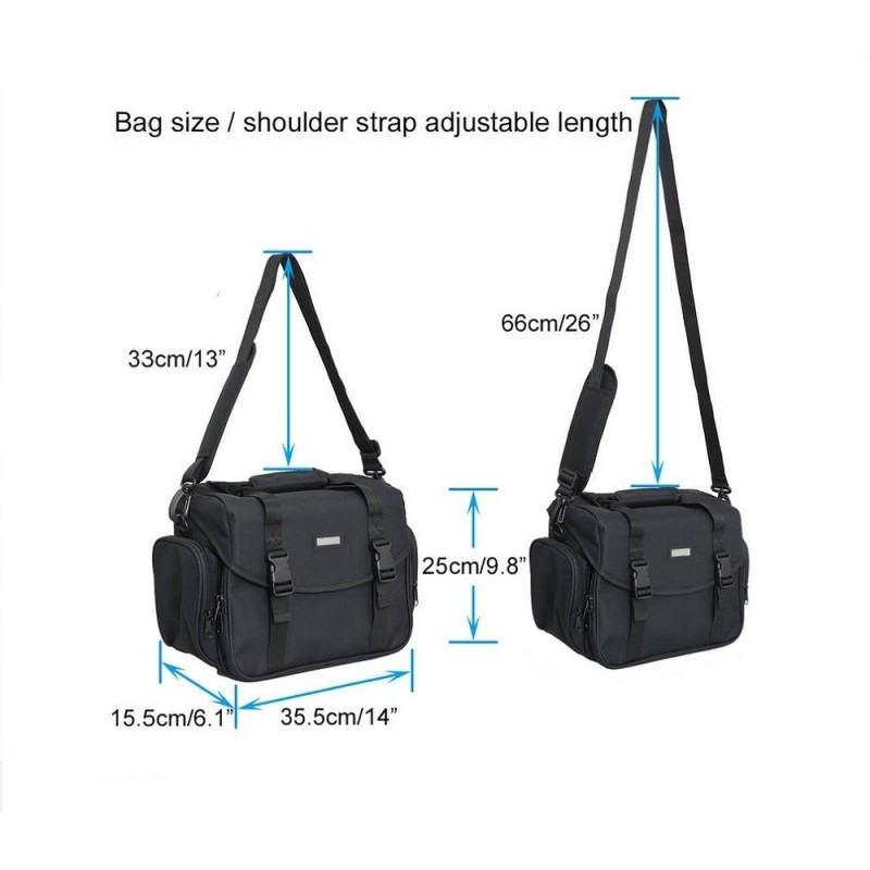 Caden Large Heavy-Duty Multi-purpose DSLR Gadget Messenger Bag
