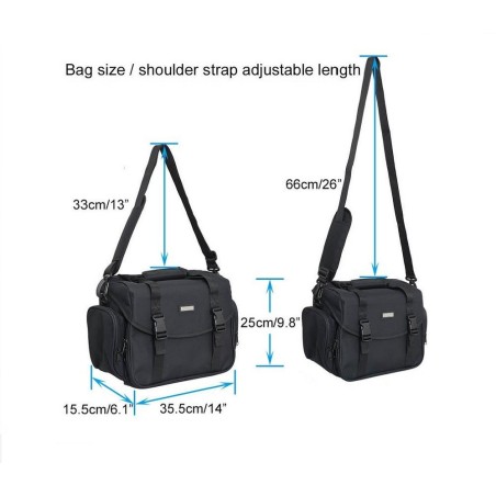 Caden Large Heavy-Duty Multi-purpose DSLR Gadget Messenger Bag