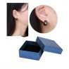 Stainless steel Aros Unisex Crystal stud Earing