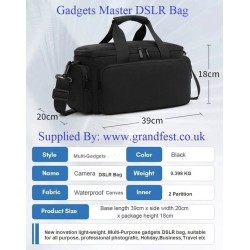 Extra-Large Gadget-master, DSLR Travel Camera Shoulder Bag