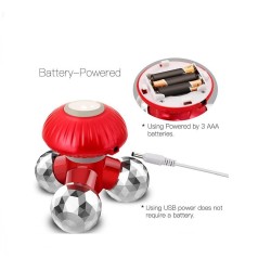 Mushroom Design Crystal Shine,Vibrating body Massager