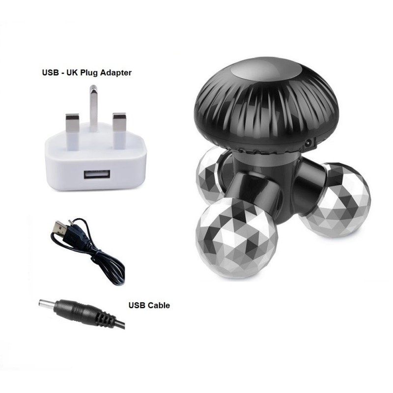 Mushroom Design Crystal Shine,Vibrating body Massager