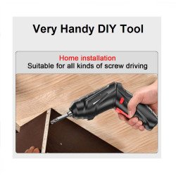 ·	Cordless Internal Battery Operated Screwdriver Tool Kit