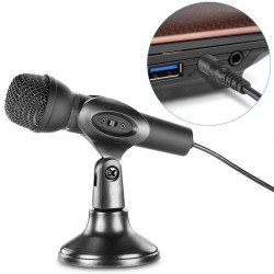 Directional High Definition Mini Mic Stereo With Stand