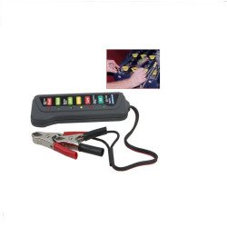 Tirol 12V Digital Battery-Alternator Tester, with 6-LED Lights